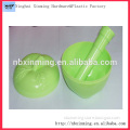 Plastic apple shape salad bowl with lid